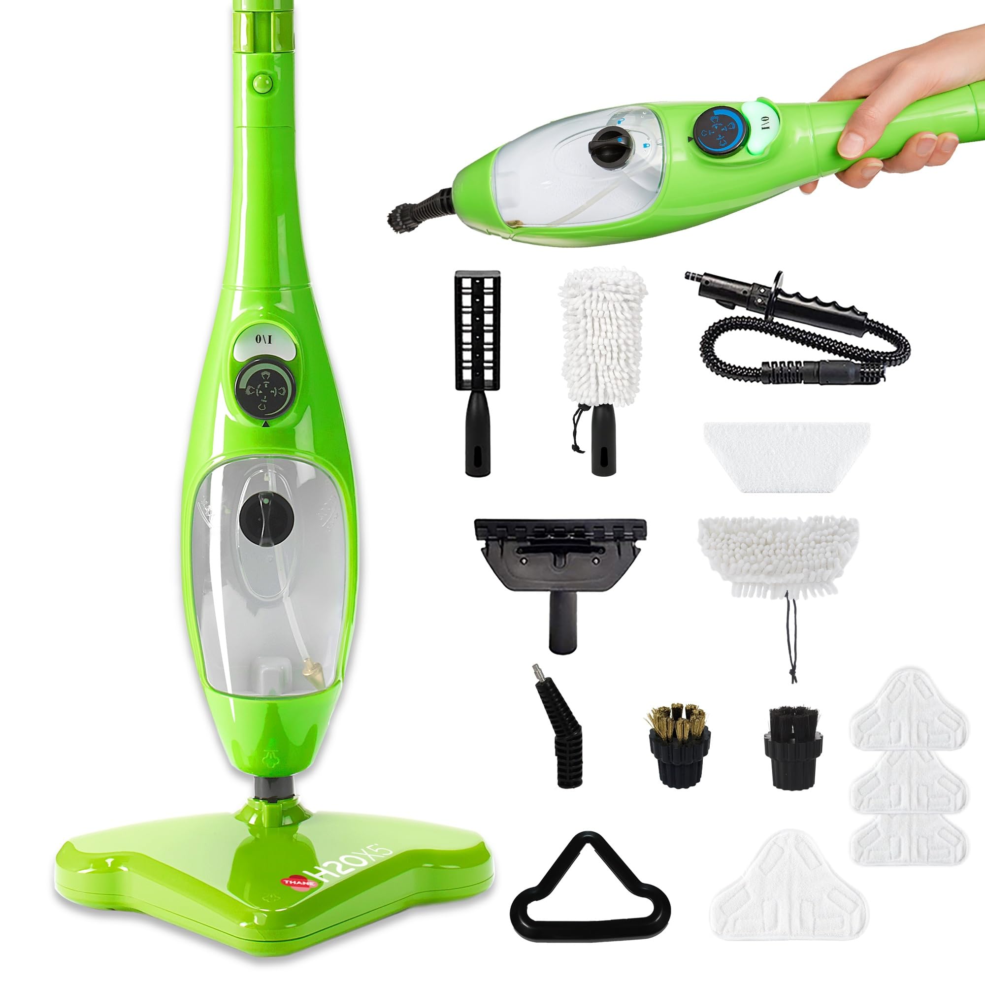 札幌 H2OウルトラスチームマスターX5 H2OMOPX5 新品 Amazon.com - H2O X5 5-in-1 Multi-Purpose Steam Mop, Handheld Steam